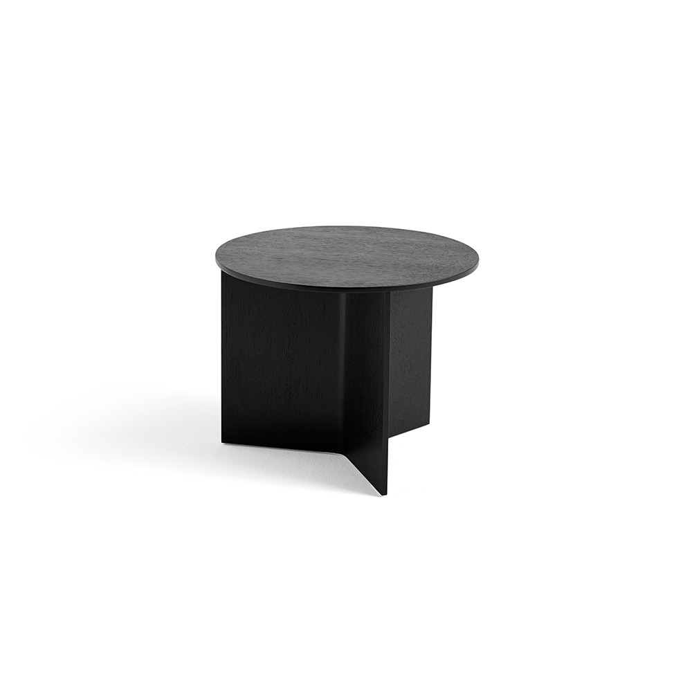 Slit Table Wood Round (Black)
